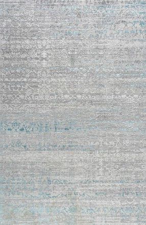 Jonathan Y Designs Tidal Modern Strie Area Rug in Gray/turquoise at Nordstrom, Size 3Ft 0In X 5Ft 0In