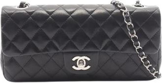 Chanel Pre-owned Matelasse Lamslederen Schoudertas - Dames - Vintage Schoudertas - Zwart - ONE Size - Leer - Vintage