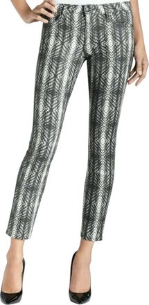 Joe's Super Chic Snake Print Skinny Ankle Pants In Black, White