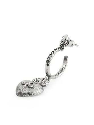 Emanuele Bicocchi Sacred Heart earring - Silver