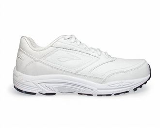 Brooks Womens Dyad Walker Shoes In White