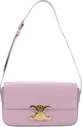 Celine Pre-owned Shoulder Bags, female, Pink, Size: ONE SIZE Pre-owned Vintage Shoulder Bag