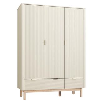 OEM Armoire 3 Portes 2 Tiroirs Pinio Miloo Champagne