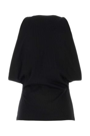 Alexander McQueen Black Exterior: Cotton Elastane Maglie Sweater