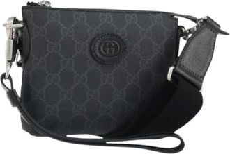 Gucci Pre-owned Cross Body Bags, female, Black, Size: ONE SIZE Pre-owned Cross Body Bag