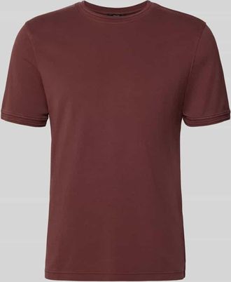Cinque Regular Fit T-Shirt mit Rundhalsausschnitt Modell Lao in Pflaume, Gr&ouml;&szlig;e XXL