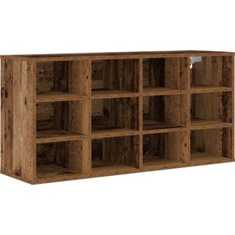 vidaXL Vidaxl - Armario Para Zapatos Con Estante Madera Vieja 103x30x51 Cm