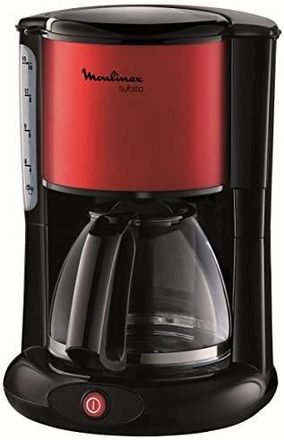 Moulinex Fg360d11 Cafetera De Goteo, 1000 W, 1.25 L, Color Negro Y Rojo