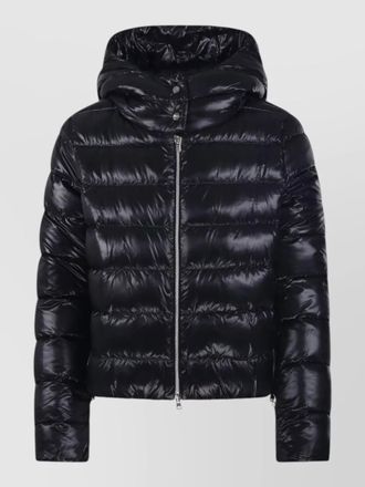Herno hooded quilted padded jacket long sleeves