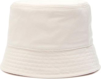 Moncler Logo Twill Bucket hat - Ivory - S (UK 10 / S)