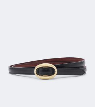 Saint Laurent Cintura in pelle reversibile