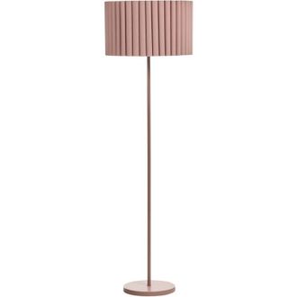 Beliani Beliani - Classic Floor Lamp Iron Linen Polyester Shade Living Room Bedroom Brown Lourens