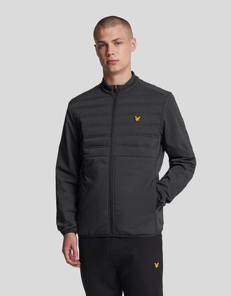 Lyle & Scott Lyle And Scott Mens Sports Hybrid Double Baffle Jacket - Black - Size: Regular/34