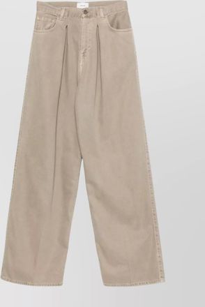 Haikure soft pleated high waist trousers