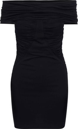 Max Mara Short dress in draped jersey navile