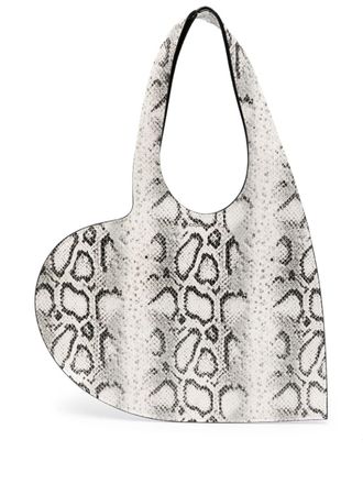 Coperni Kleine shopper met hartprint - Wit
