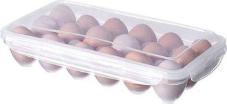 OEM Caja Para Huevos, 18 Compartimentos, Caja De Almacenamiento De Huevos Para Refrigerador Con Tapa, Bandeja Para Huevos, Soporte Para Huevos Para Refrig