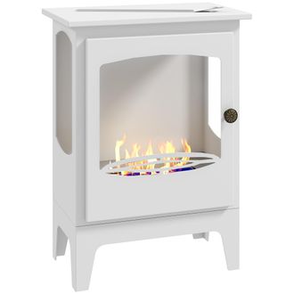 OEM Chimenea De Bioetanol 7000btu Chimenea De Bioetanol De Acero Tanque De 0,9 L Tiempo De Combusti&oacute;n 3h 39x26x54 Cm Negro