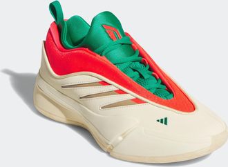 adidas Basketballschuh ADIDAS PERFORMANCE DAME 9, Damen, Gr. 38,5, beige (warm vanilla, lucid rot, warm sandstone), Synthetik, Schuhe Basketballschuh