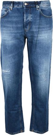 Dondup Brighton Distressed Denim Button-Fly Cotton Jeans