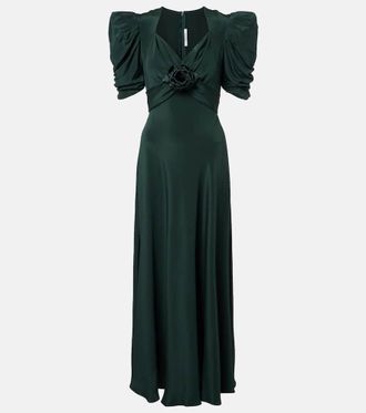 Rodarte Abito lungo in charmeuse di seta