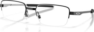 Oakley 55mm Rectangle optical glasses in Black at Nordstrom