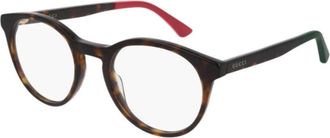 Gucci Ladies Black Round Eyeglass Frames GG0406O 006