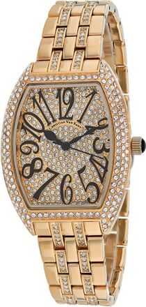 Christian Van Sant Womens Rose gold dial Watch