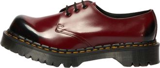 Dr. Martens 1461 Bex Rub Off Leather Shoes Cherry Red Black 42890600