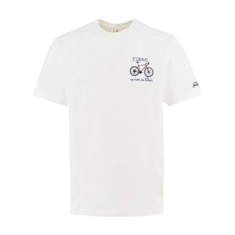 MC2 Saint Barth T-Shirts, male, White, Size: S Grave Bike T-shirt
