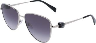 Liu Jo LJ161S 040 Womens Sunglasses Silver Size 58