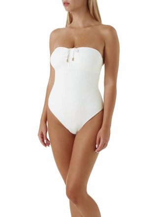 Melissa Odabash St Kitts Textured One Piece In White