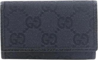 Gucci Pre-owned GG Canvas Sleuteletui - Heren - Vintage Accessoires - Zwart - ONE Size - Vintage