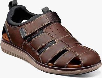 Florsheim Mens Venture Fisherman Sandals In Brown