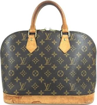 Louis Vuitton Pre-owned Monogram Tote Bag - Dames - Vintage Handtas - Bruin - ONE Size - Leer - Vintage