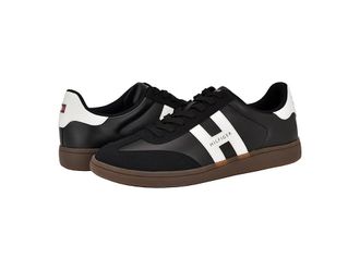 Tommy Hilfiger Berge Mens Shoes Black/White : 12 D - Medium, Leather/Suede