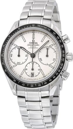 Omega Pre-owned Omega Speedmaster Racing Chronograph Tachymeter Silver Dial Mens Watch 32630405002001