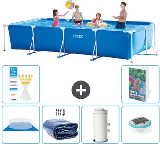 Intex Piscina Con Estructura Rectangular - 450x220x84 Cm - 7-piezas S98