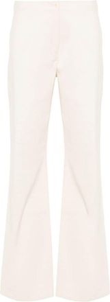 Our Legacy Biker high-waist straight trousers - women - Polyamide/Cattle Horn/Cotton - 34 - Neutrals
