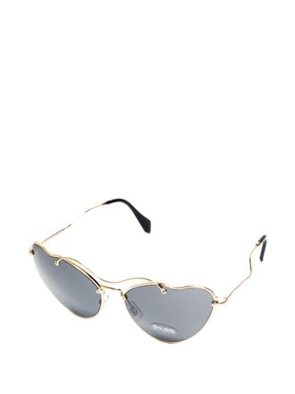 Miu Miu 2010-2020 heart-frame sunglasses - Gold