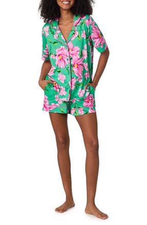 Room Service PJs Print Short Pajamas in Green Floral at Nordstrom, Size X-Large