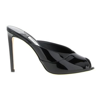 Jimmy Choo London Schoenen, Dames, Zwart, 37 EU, Leer, Brigitte Mule 100