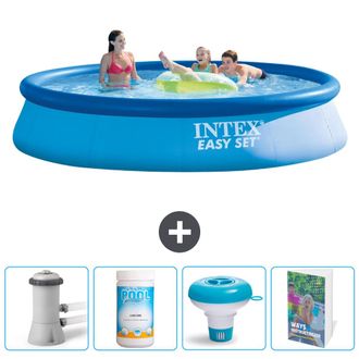 Intex Piscina Easy Set Redonda - 396x84 Cm - 7-piezas Scb104