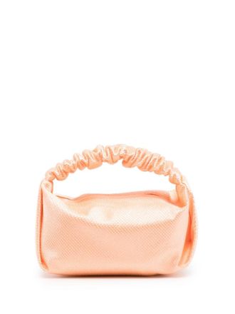 Alexander Wang Scrunchie crystal-embellished mini bag - women - Polyester/glass/Polyester - OS - Orange