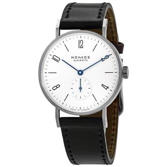 NOMOS Glash&uuml;tte Tangente Hand Wind Silver White Dial Mens Watch 165