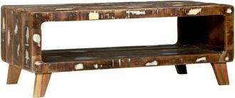 vidaXL Vidaxl - Mesa De Caf&eacute; Multicolor 90 X 50 X 35 Cm Madera Maciza Reciclada