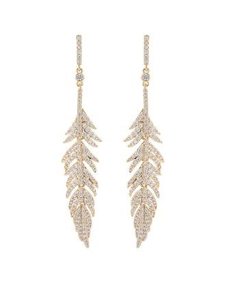 Eyecandy LA Eye Candy La Luxe Collection 18K Plated Cz Drop Earrings