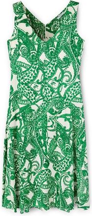 Motivi Paisley satijnen jurk - Dames - Casual kleedjes - Groen - 2XL - Satijn - Kleedjes