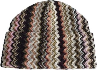 Missoni Geometric Fantasy Beanie Muts - Dames - Hoeden - Veelkleurig - ONE Size - Wol - Accessoires