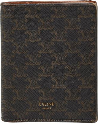 Celine Black Brown Pvc Leather Wallet (Bi-Fold) (Pre-Owned)